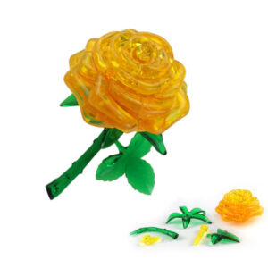 3D Puzzle – žlutá růže