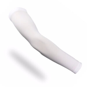 Bílý rukáv elastický – ochrana proti UV, odvod potu – M-XXL, 1 pár