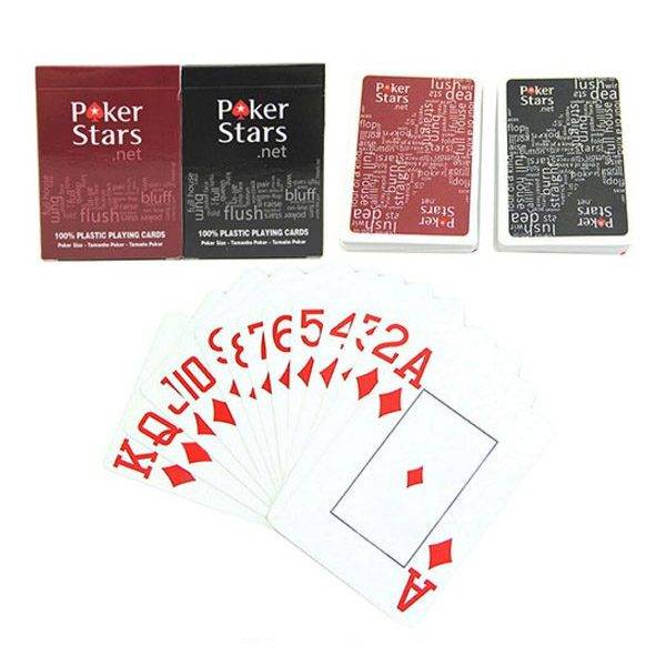 Hrací karty / karty poker, plastové – 2 barvy
