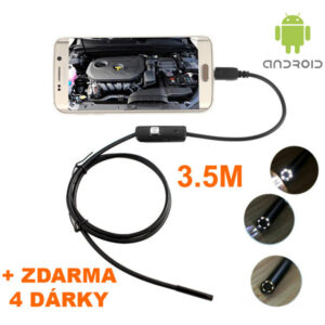 Inspekční kamera / Endoskopická kamera OTG pro mobil a PC – 3,5 m vodotěsná