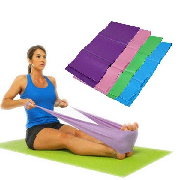 Posilovací guma / guma na cvičení pro fitness, joga, atp., 1,5 m – 4 barvy