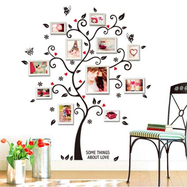 Samolepka na zeď / dekorace – tapeta na zeď, styl strom, 100×120 cm