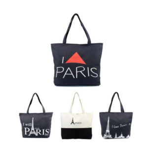 Taška přes rameno dámská, motivy Paříž a Eiffelova věž, 4 druhy