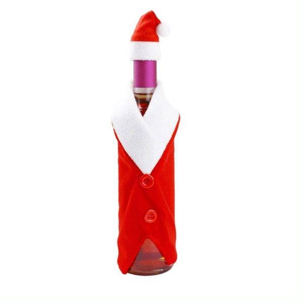 Vánoční dekorace na láhev / vánoční výzdoba – motiv Santa Claus