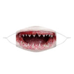Zábavná rouška na ústa / originální rouška, motiv žraločí zuby